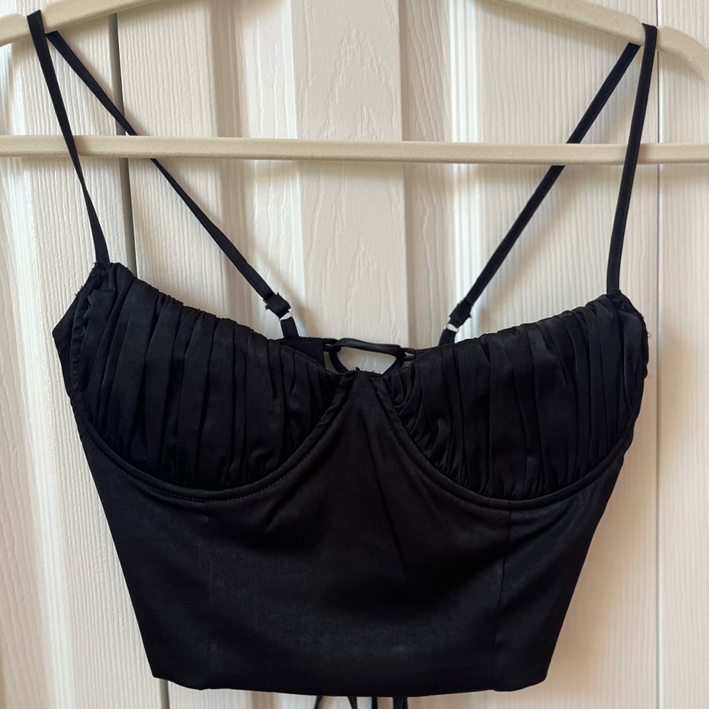 Black Corset Style Top